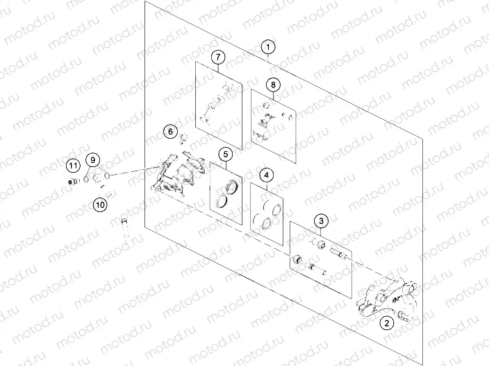 REAR BRAKE CALIPER|Frame|13