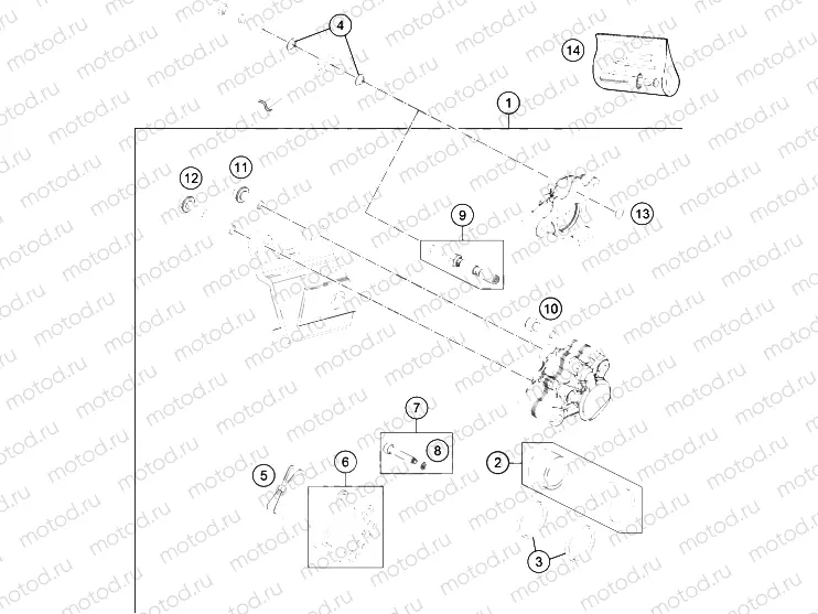 REAR BRAKE CALIPER|Frame|13