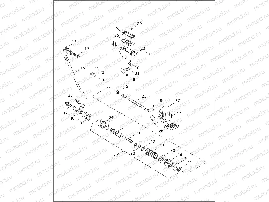 REAR BRAKE CONTROL (1 OF 2)