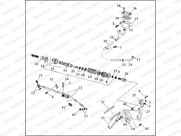 REAR BRAKE CONTROL (1 OF 2)