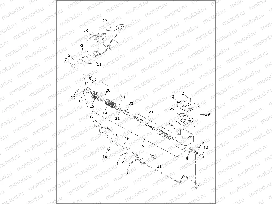 REAR BRAKE CONTROL (1 OF 2)
