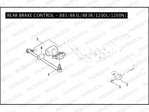 REAR BRAKE CONTROL - 883/883L/883R/1200L/1200N/1200R/XL50