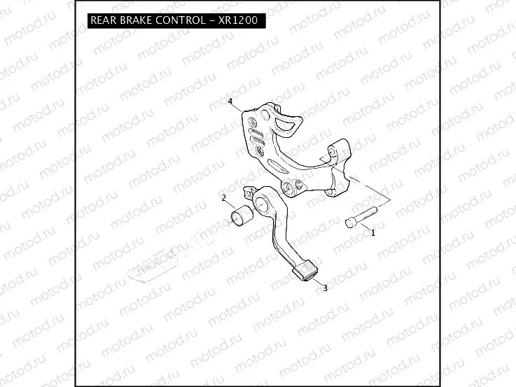 REAR BRAKE CONTROL - XR1200