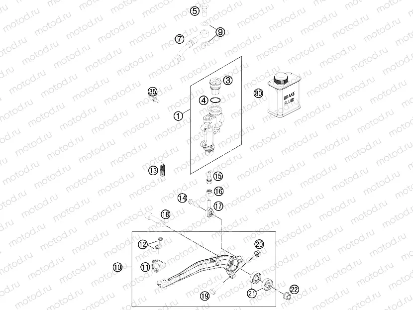 REAR BRAKE CONTROL|Frame|13