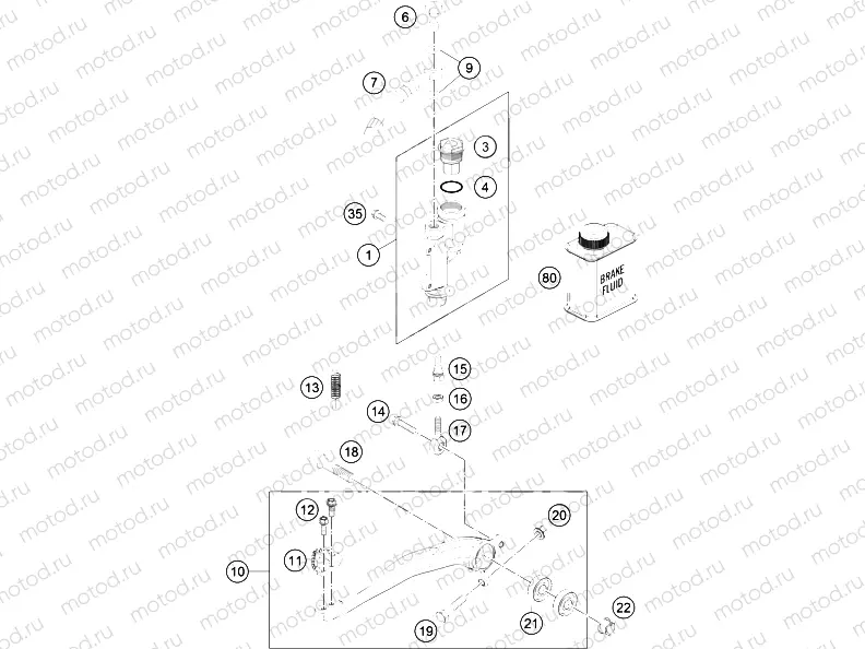 REAR BRAKE CONTROL|Frame|13