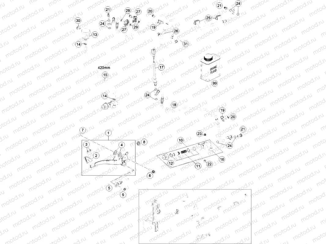 REAR BRAKE CONTROL|Frame|13