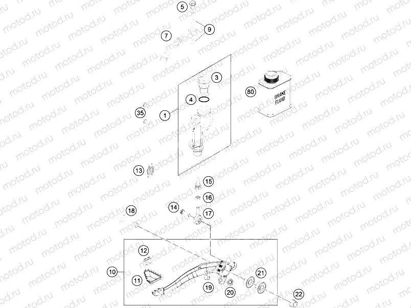 REAR BRAKE CONTROL|Frame|13