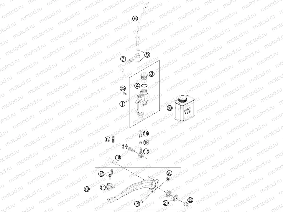 REAR BRAKE CONTROL|Frame|13