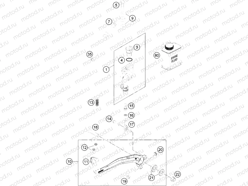 REAR BRAKE CONTROL|Frame|13