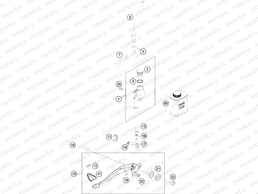 REAR BRAKE CONTROL|Frame|13