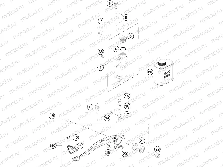 REAR BRAKE CONTROL|Frame|13