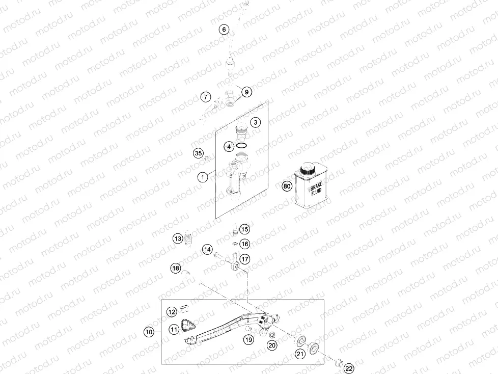 REAR BRAKE CONTROL|Frame|13