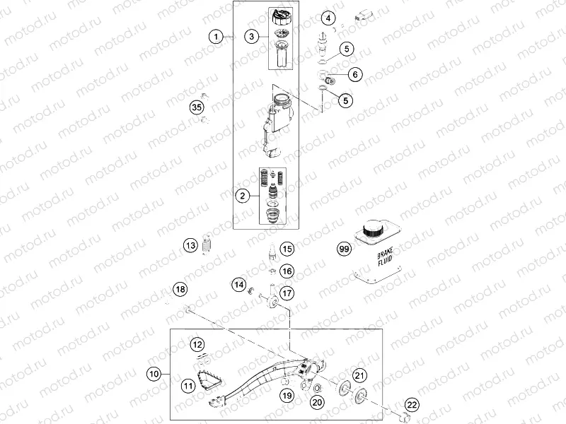 REAR BRAKE CONTROL|Frame|13