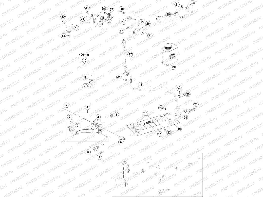 REAR BRAKE CONTROL|Frame|13