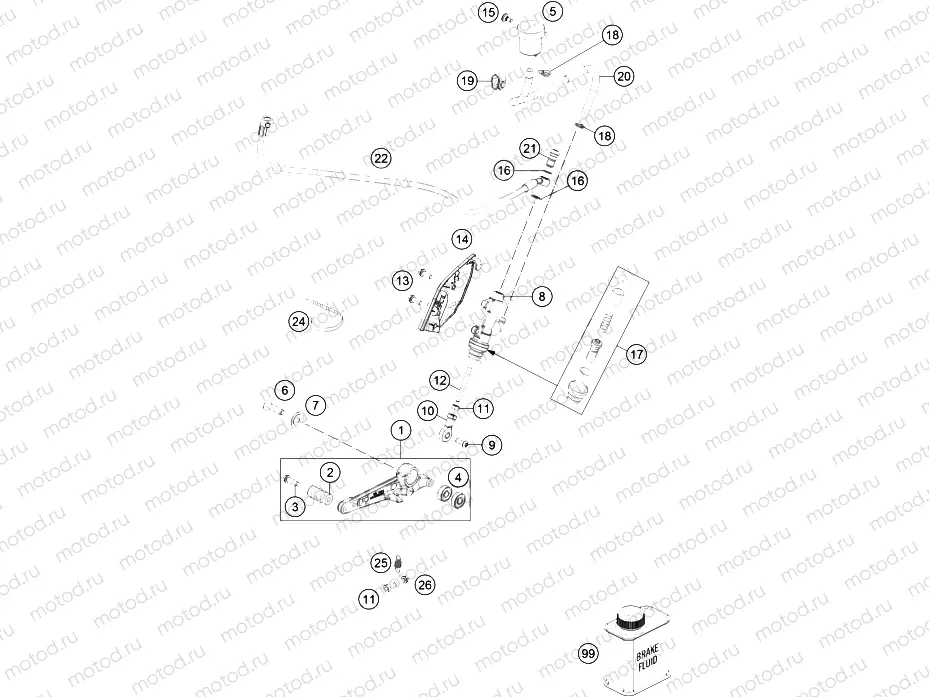 REAR BRAKE CONTROL|Frame|13