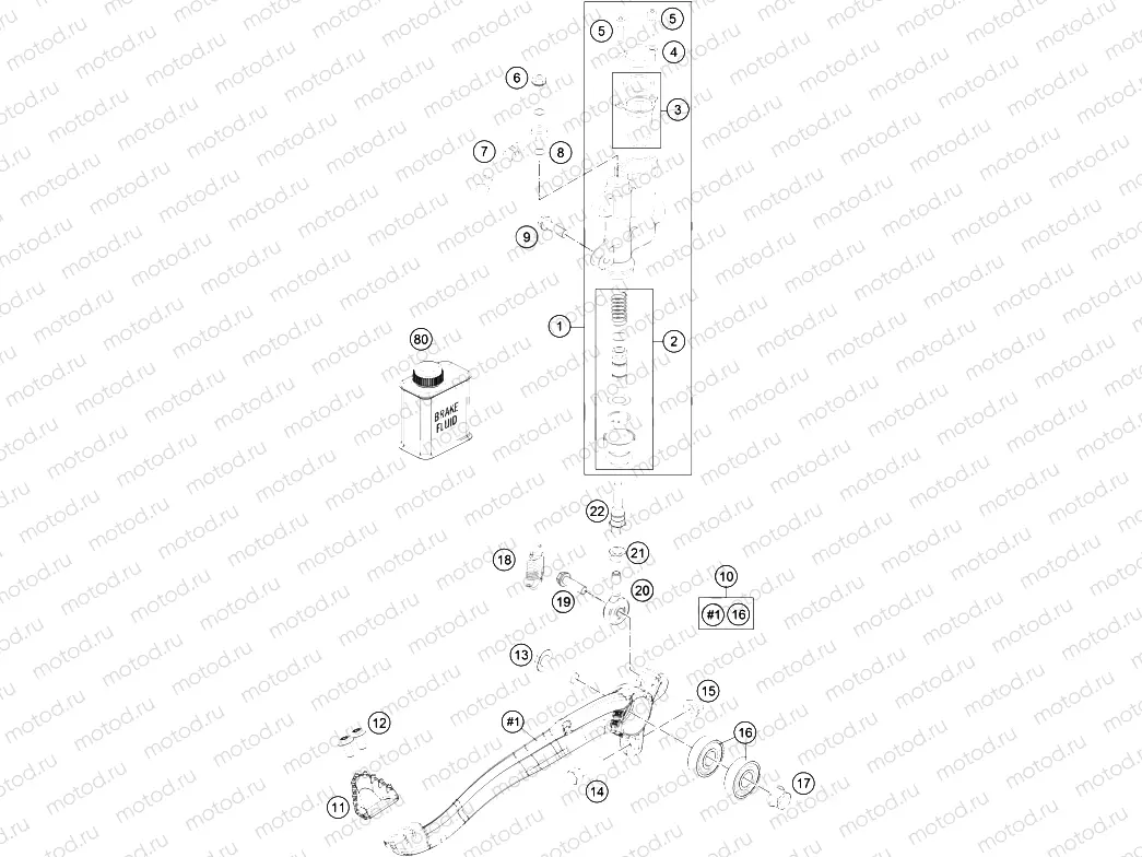 REAR BRAKE CONTROL|Frame|13