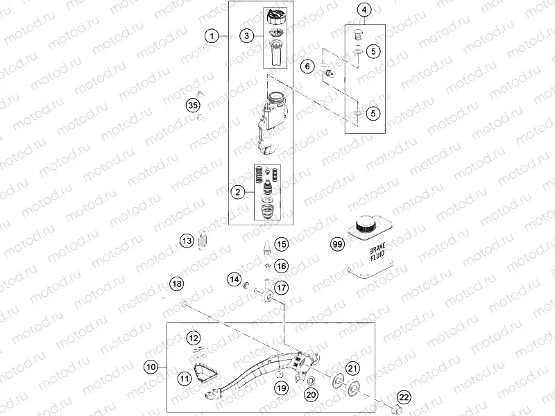 REAR BRAKE CONTROL|Frame|13