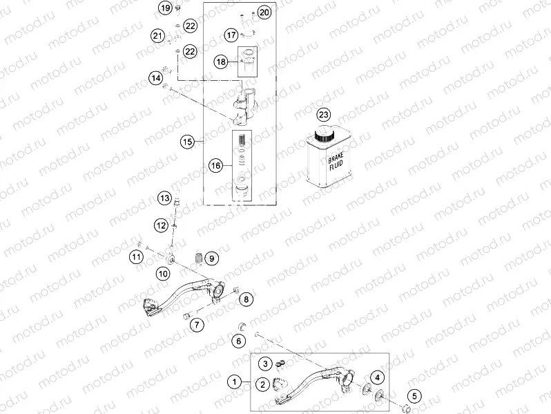 REAR BRAKE CONTROL|Frame|13
