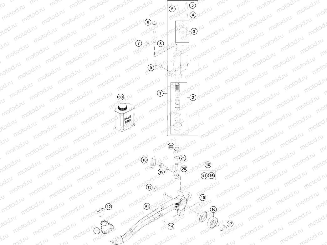 REAR BRAKE CONTROL|Frame|13