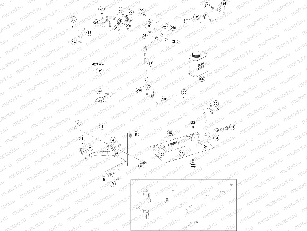 REAR BRAKE CONTROL|Frame|13