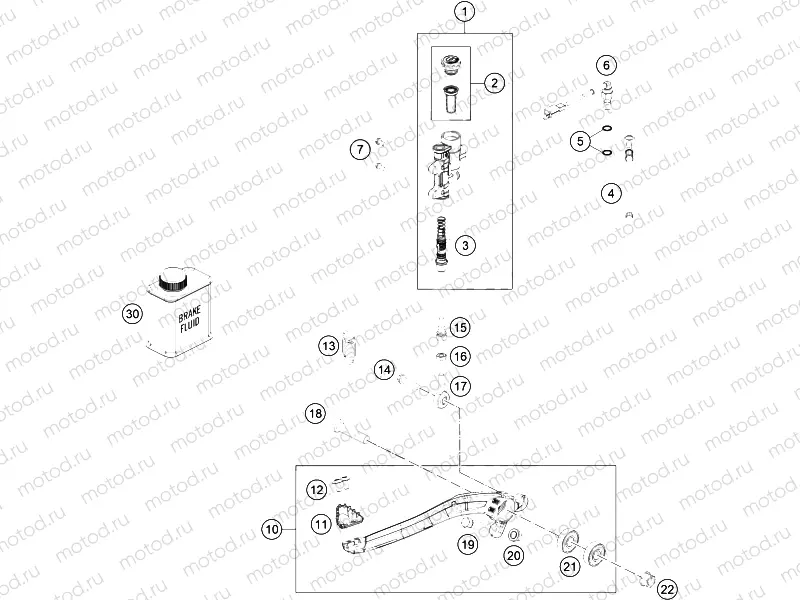 REAR BRAKE CONTROL|Frame|13