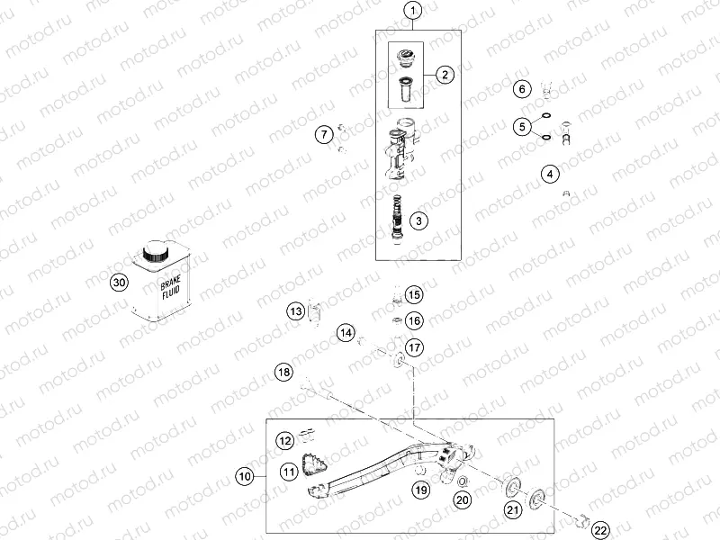 REAR BRAKE CONTROL|Frame|13
