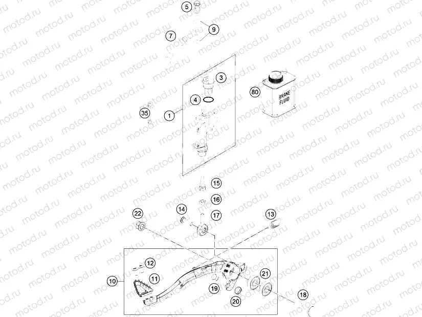REAR BRAKE CONTROL|Frame|13