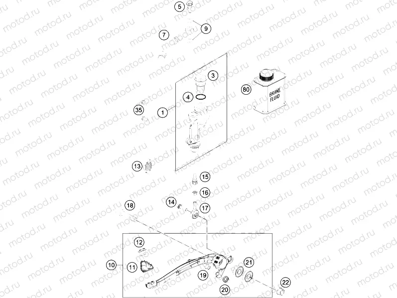REAR BRAKE CONTROL|Frame|13