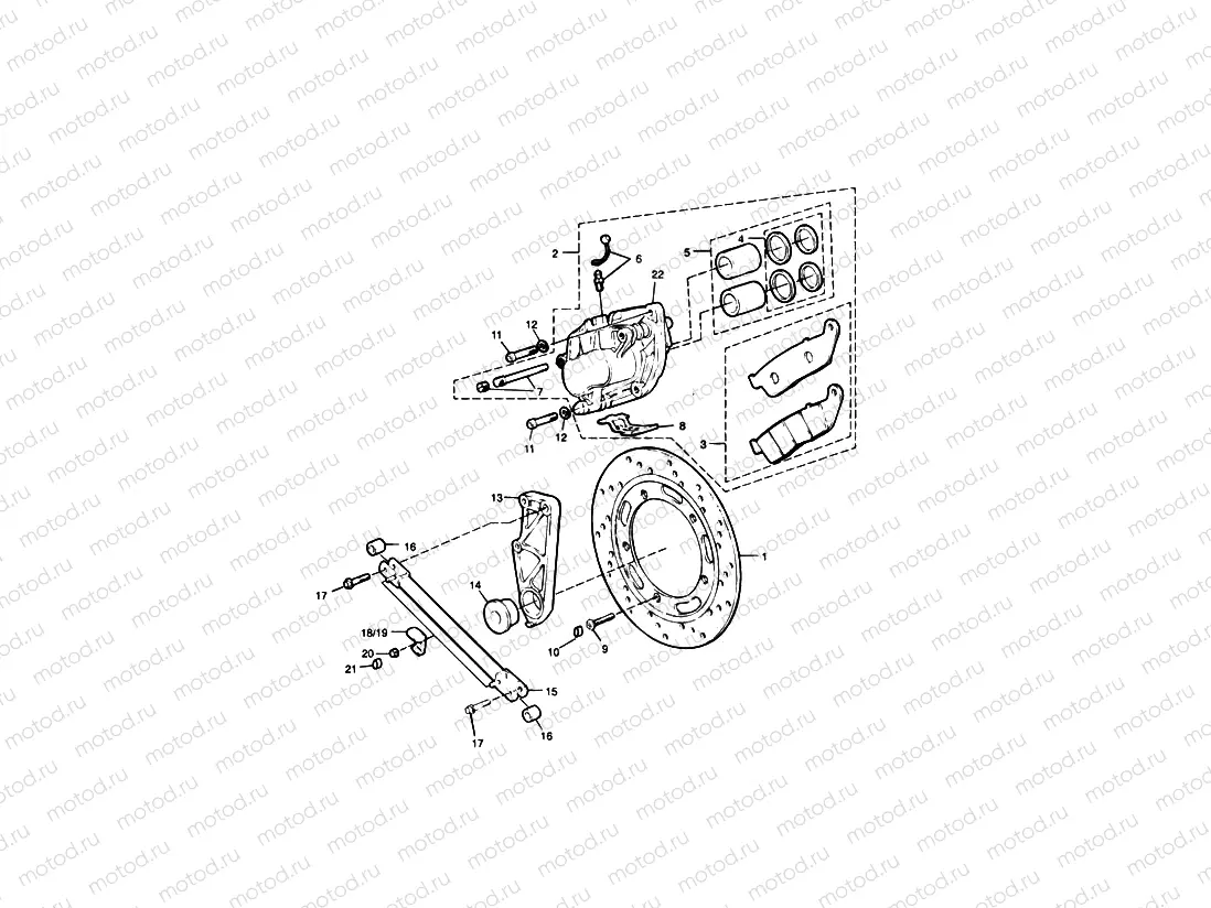 Rear Brake Disc and Caliper