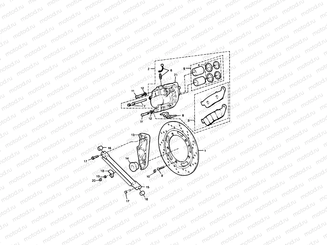 Rear Brake Disc and Caliper