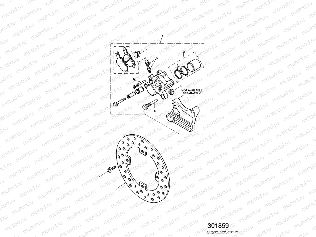 Rear Brake Disc and Caliper
