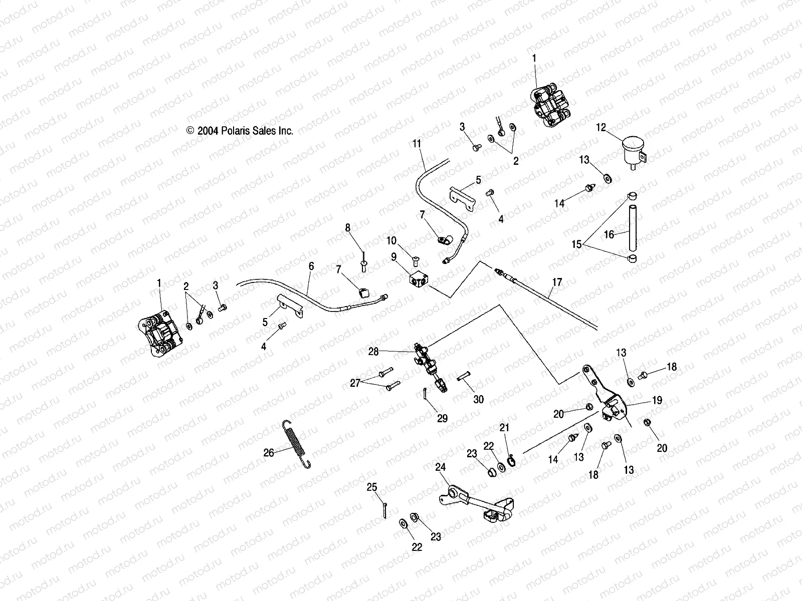 REAR BRAKE LINES - A05JD32EA (4997869786C03) | REAR BRAKE LINES - A05JD32EA (4997869786C03)