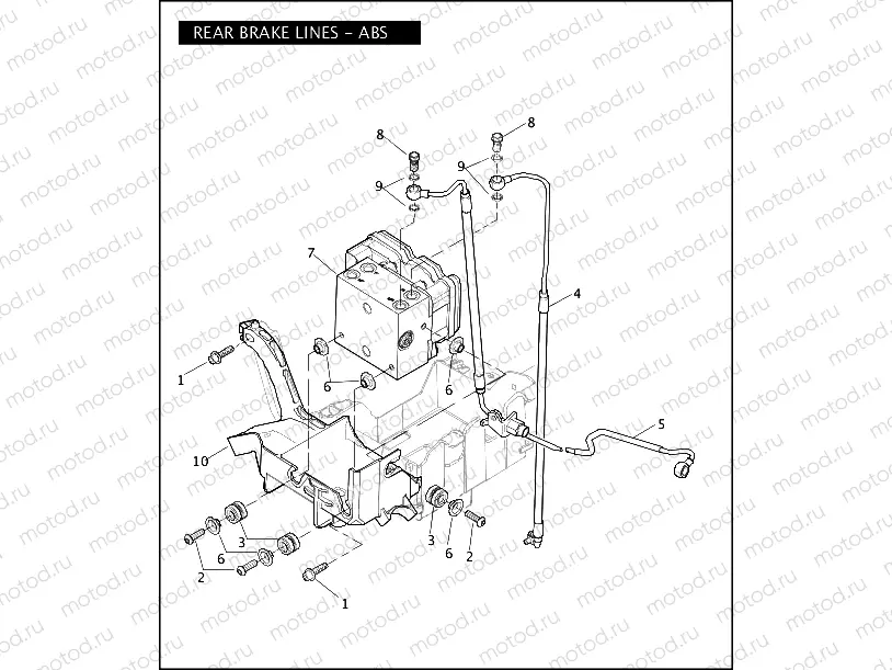 REAR BRAKE LINES - ABS