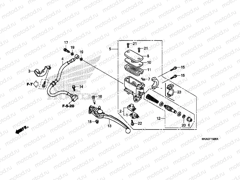 REAR BRAKE MASTER CYLINDER