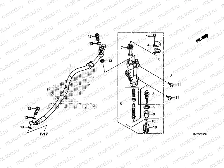 REAR BRAKE MASTER CYLINDER