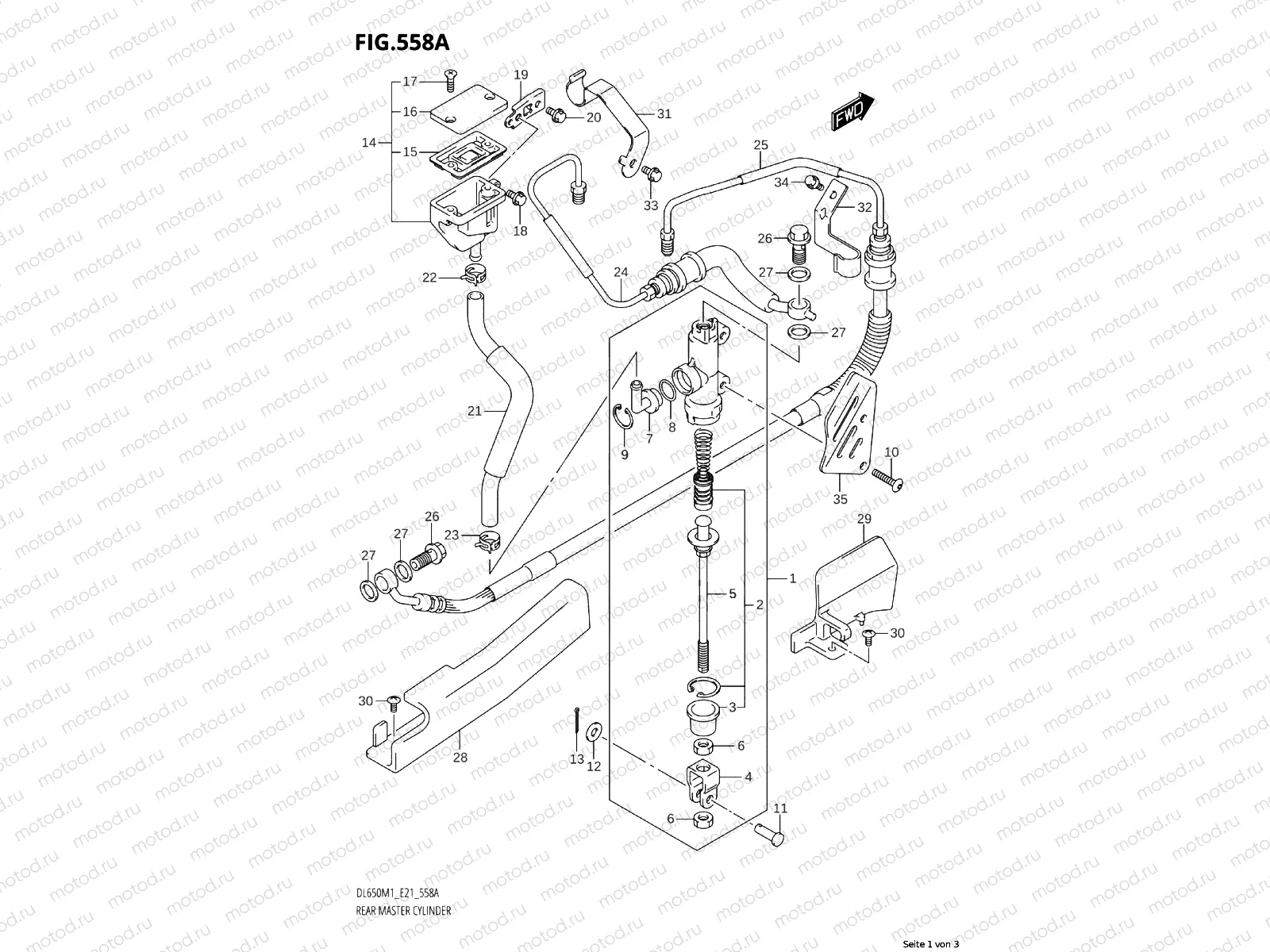 REAR BRAKE MASTER CYLINDER
