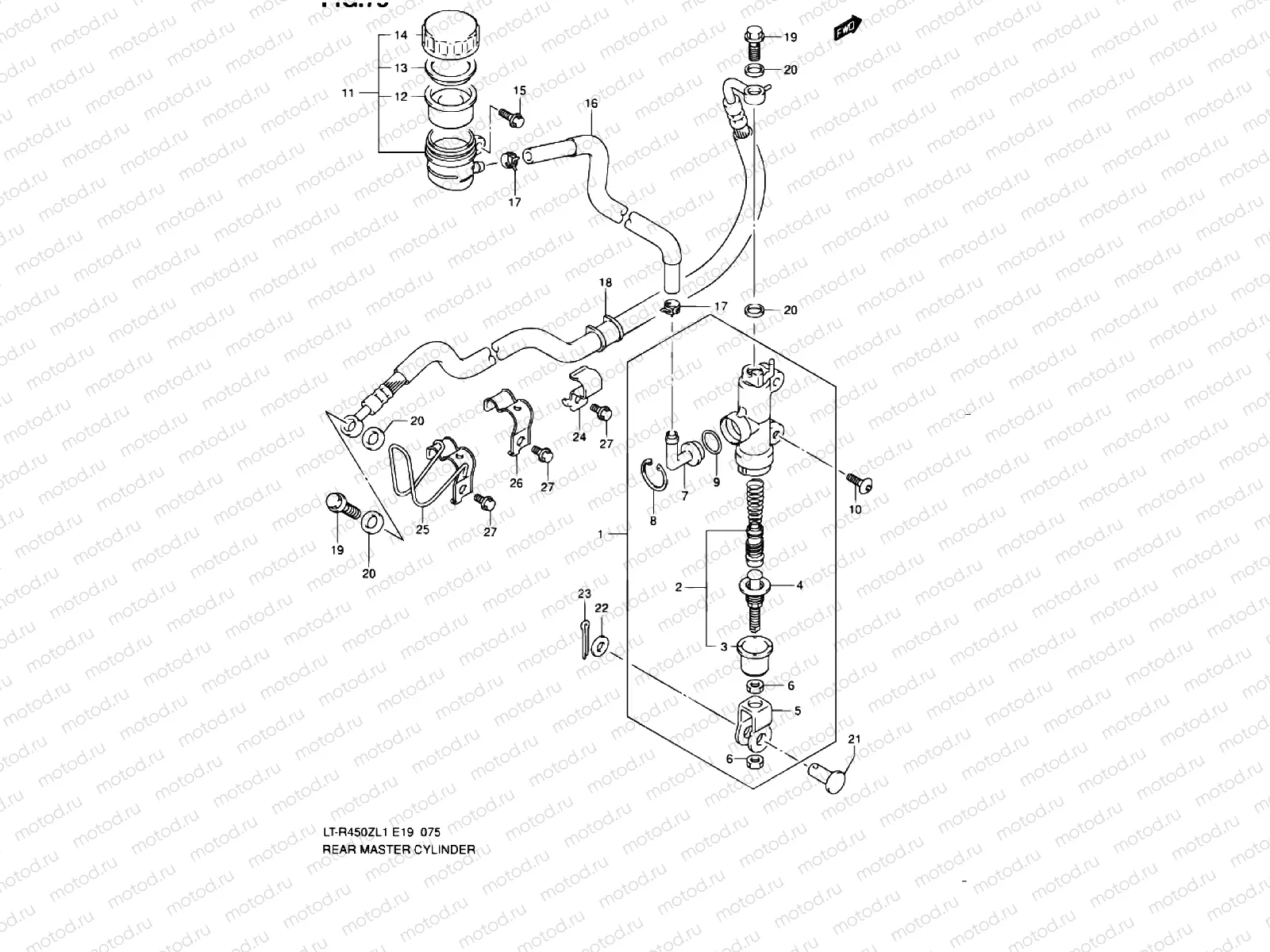 REAR BRAKE MASTER CYLINDER