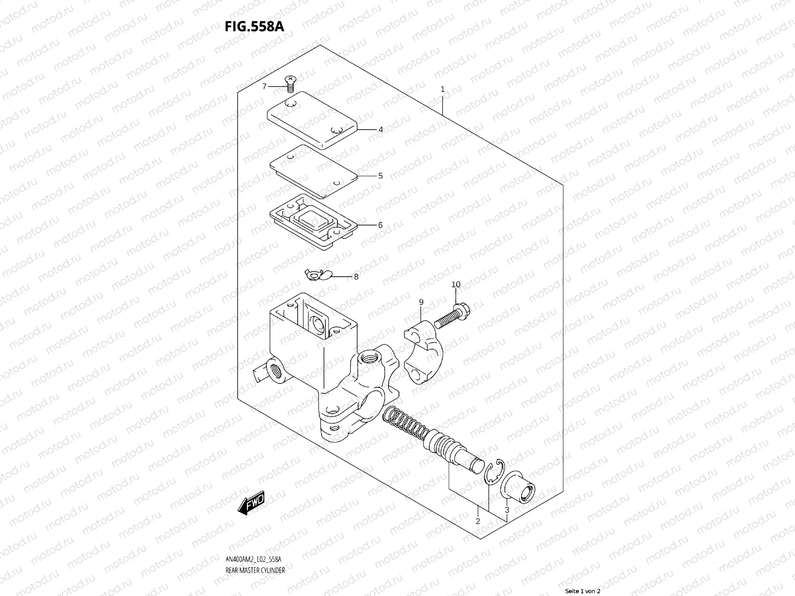 REAR BRAKE MASTER CYLINDER