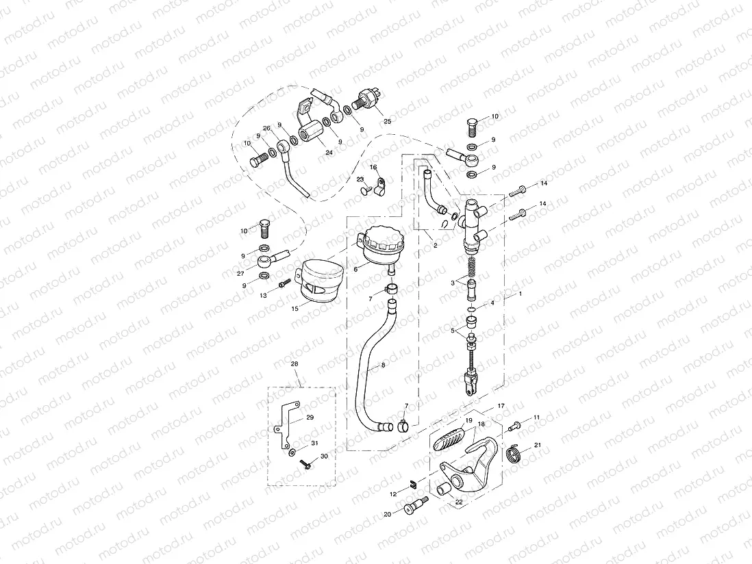 Rear Brake Master Cylinder
