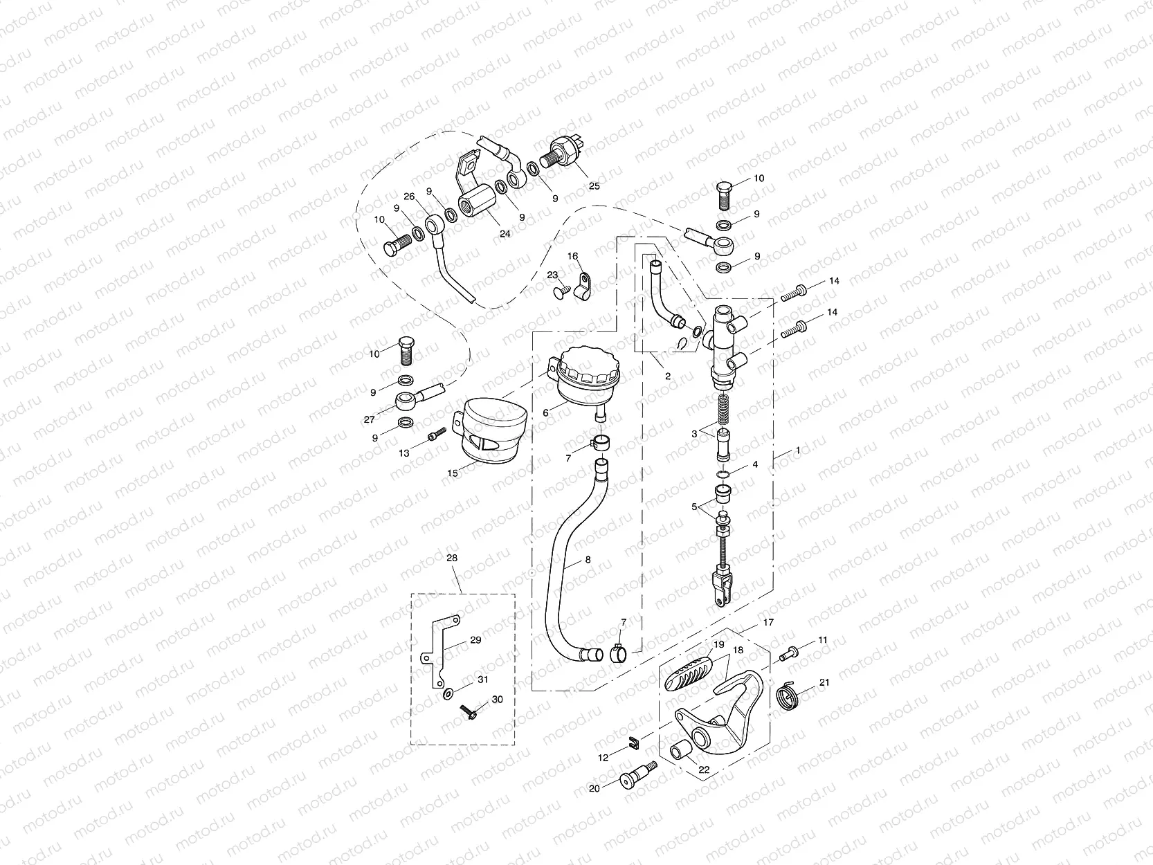 Rear Brake Master Cylinder