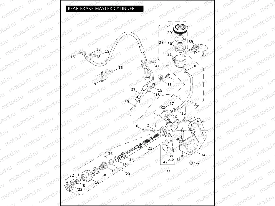 REAR BRAKE MASTER CYLINDER