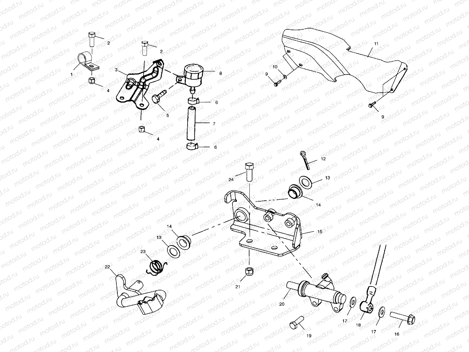 REAR BRAKE MASTER CYLINDER - A00AA32AB (4960076007B013) | REAR BRAKE MASTER CYLINDER - A00AA32AB (4960076007B013)