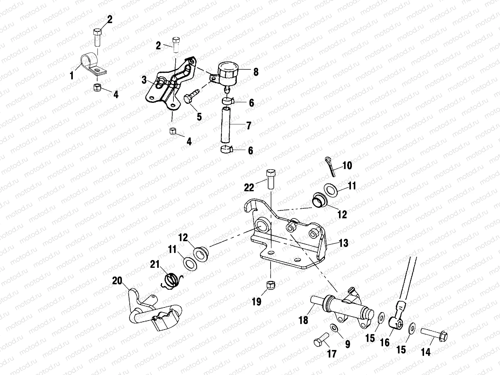 REAR BRAKE MASTER CYLINDER - A00BG50AA (4954855485C004) | REAR BRAKE MASTER CYLINDER - A00BG50AA (4954855485C004)