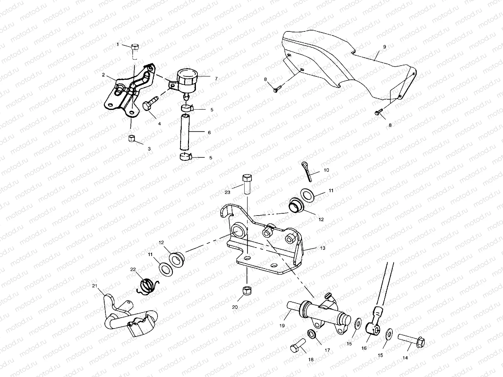 REAR BRAKE MASTER CYLINDER - A01AA32AA (4963816381B013) | REAR BRAKE MASTER CYLINDER - A01AA32AA (4963816381B013)