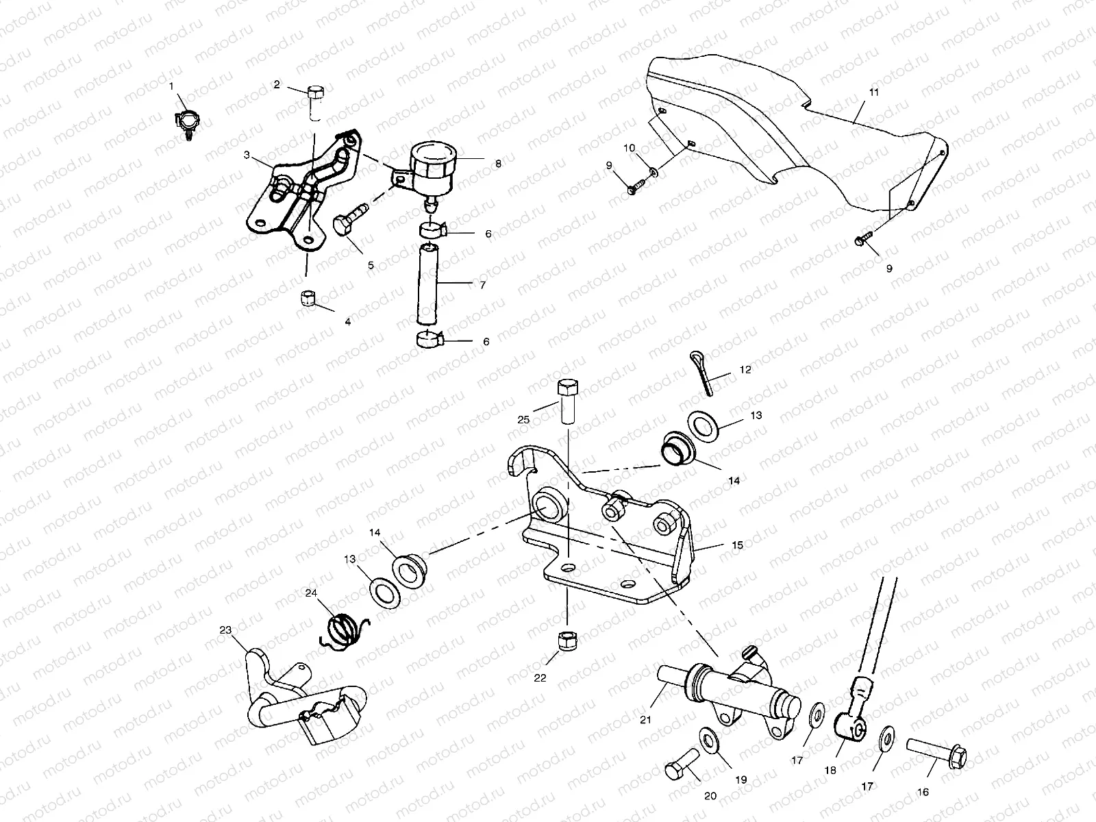 REAR BRAKE MASTER CYLINDER - A01BA38CA (4968366836B011) | REAR BRAKE MASTER CYLINDER - A01BA38CA (4968366836B011)