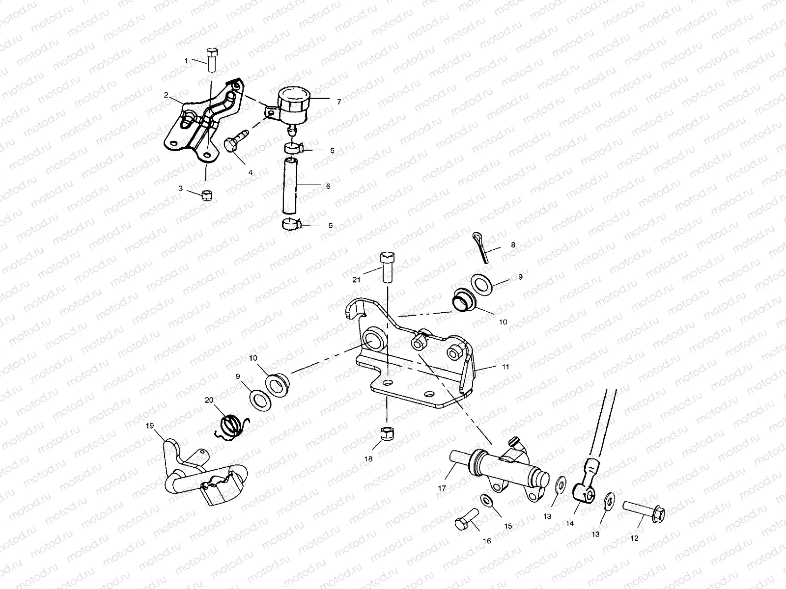 REAR BRAKE MASTER CYLINDER - A01CG38CA (4963916391C001) | REAR BRAKE MASTER CYLINDER - A01CG38CA (4963916391C001)