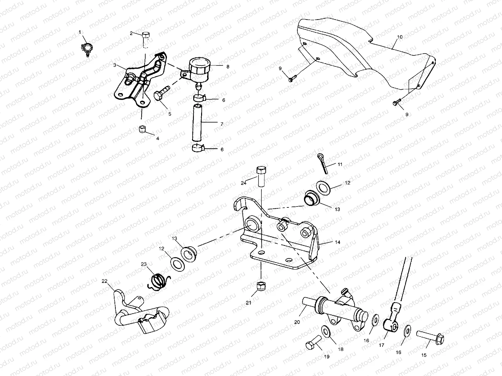REAR BRAKE MASTER CYLINDER - A03BA38CA (4982568256B11) | REAR BRAKE MASTER CYLINDER - A03BA38CA (4982568256B11)
