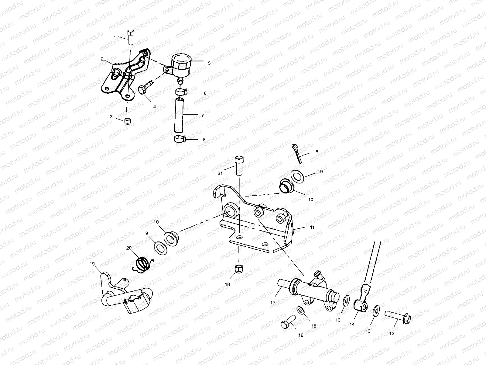 REAR BRAKE MASTER CYLINDER - A03BG50AA (4978627862B03) | REAR BRAKE MASTER CYLINDER - A03BG50AA (4978627862B03)