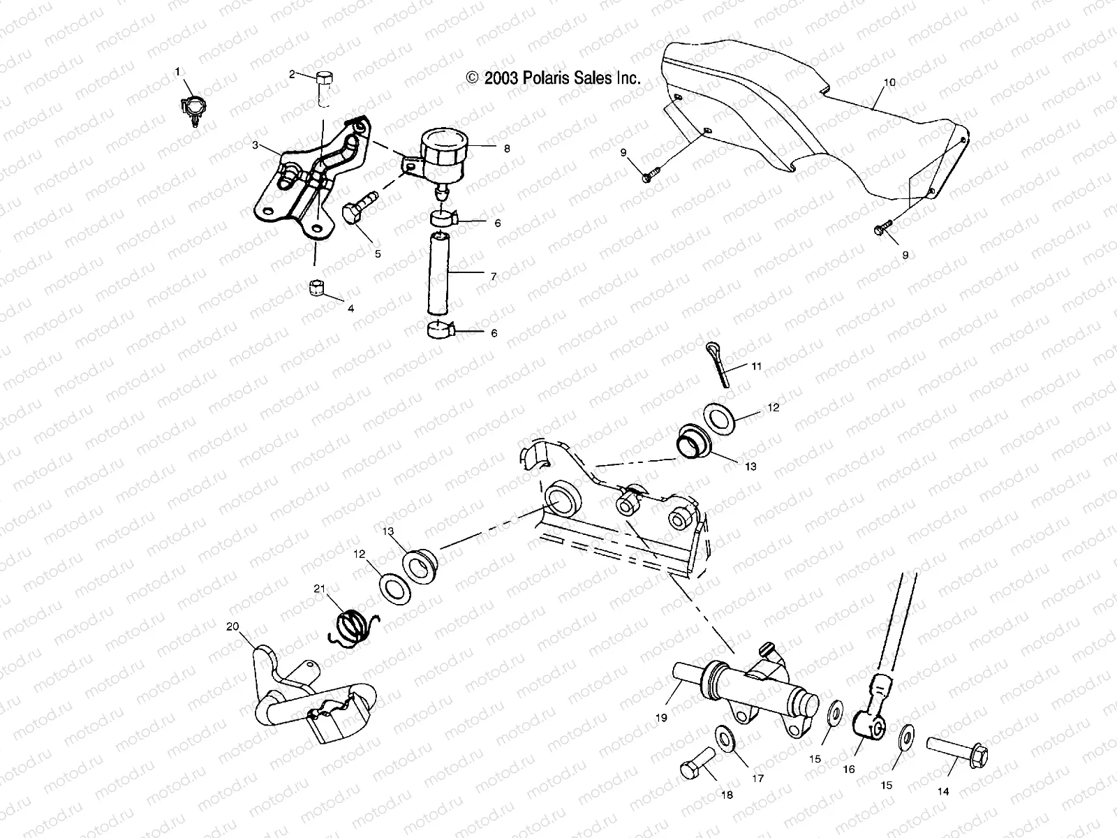 REAR BRAKE MASTER CYLINDER - A04BA25CA/CB (4986208620B06) | REAR BRAKE MASTER CYLINDER - A04BA25CA/CB (4986208620B06)
