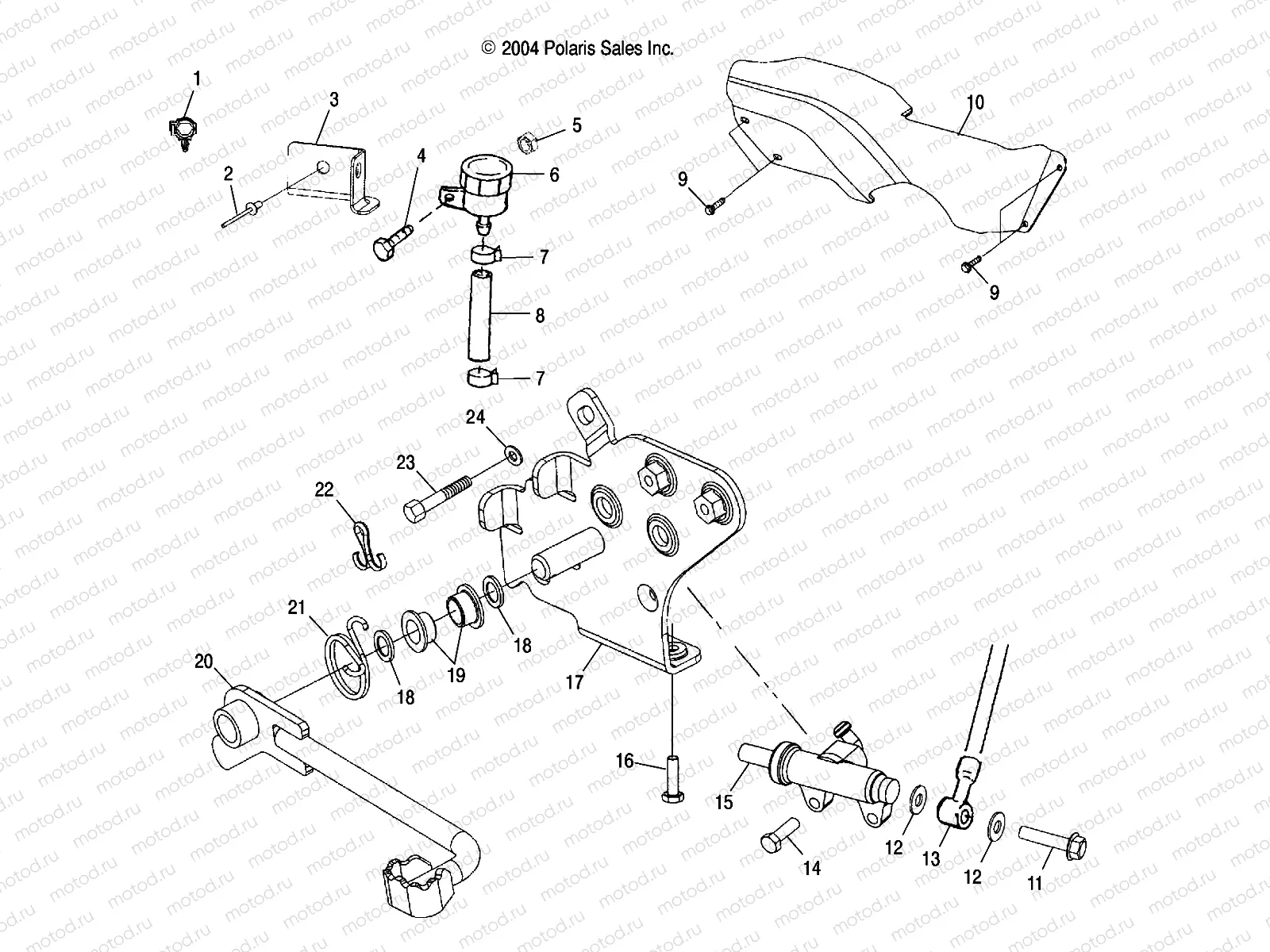 REAR BRAKE MASTER CYLINDER - A05BA25CA/CB (4994739473B06) | REAR BRAKE MASTER CYLINDER - A05BA25CA/CB (4994739473B06)